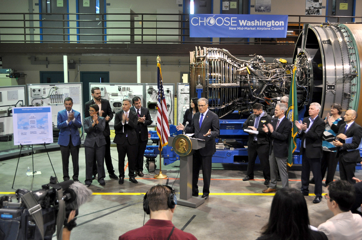 Governor Inslee Unveils Aerospace Manufacturing Study Results at South