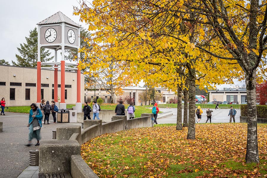 Fall colors on campus