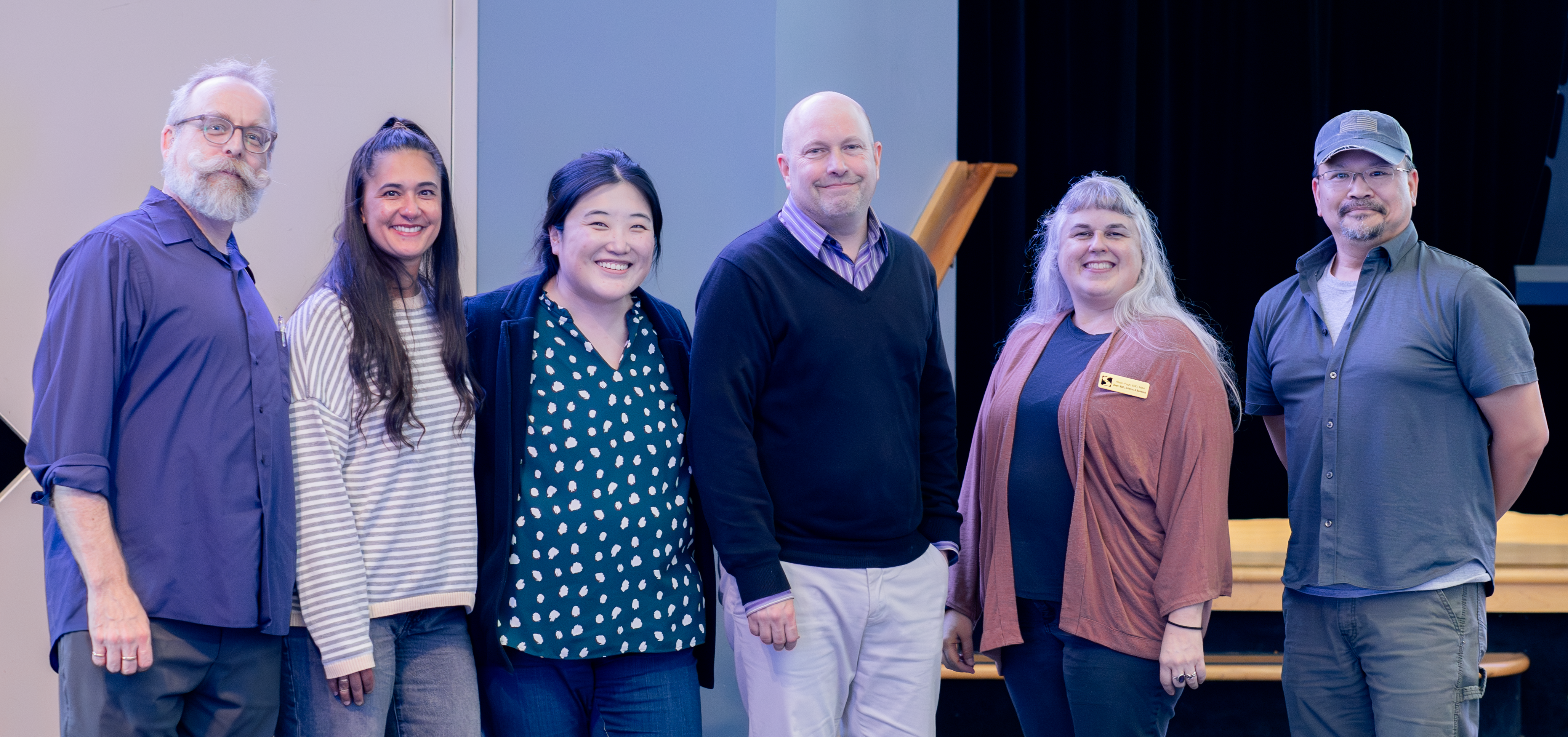 Colleagues celebrating service milestones at South Seattle College 
