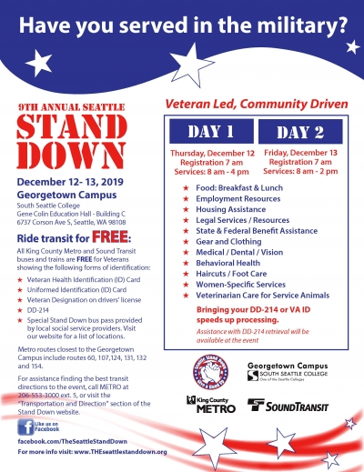 Seattle Stand Down Flyer 